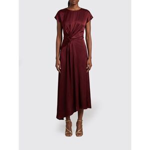 Aria Asymmetrical Ruched-Waist Midi Dress Victoria Victoria Beckham